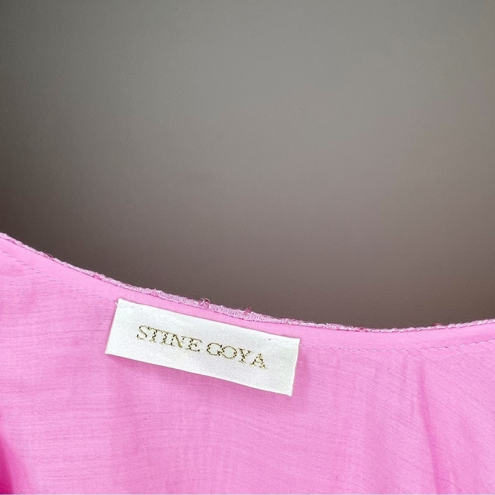 Stine Goya Amelia Sequin Pink Midi Dress Size Small - Picture 5 of 10